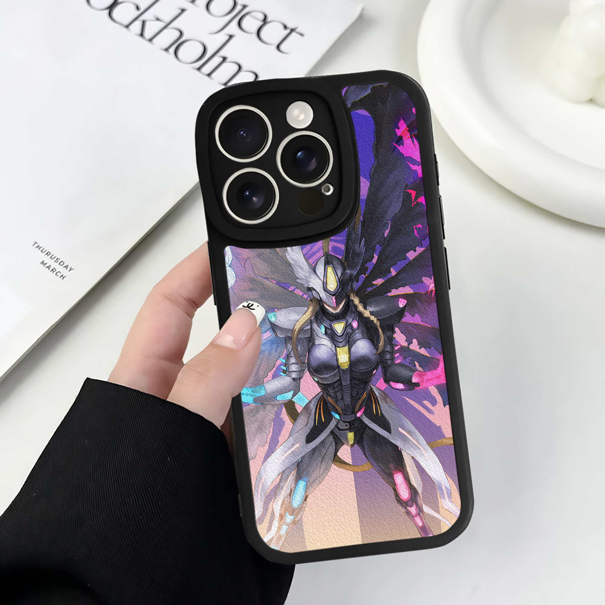 （画像用） Digimon デジタルモンスター/デジモン 【iPhone 16シリーズ対応】シリコンスマホケース（レザー調） 材質：シリコン